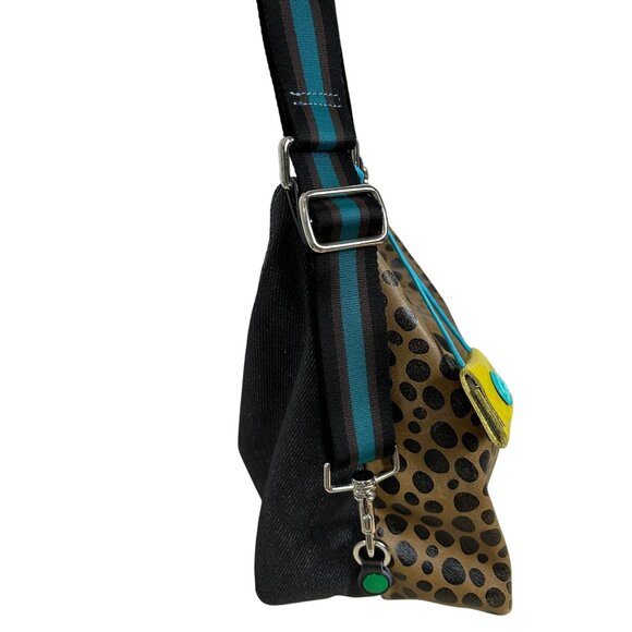 Gabs TIGER G3 Convertible Shoulder Bag Backpack Tote Leather Denim Animal Print - Picture 15 of 15